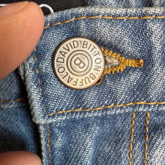 Buffalo David Bitton Women's NEW 30 Frayed LULU Mom‎ Shorts High-Rise Y2K Denim - Picture 2 of 16